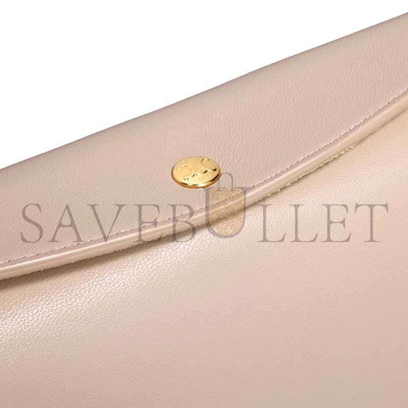 Ce1i*e trio flap in smooth lambskin 10p862o86.03sa (22.5*13*3.5cm)